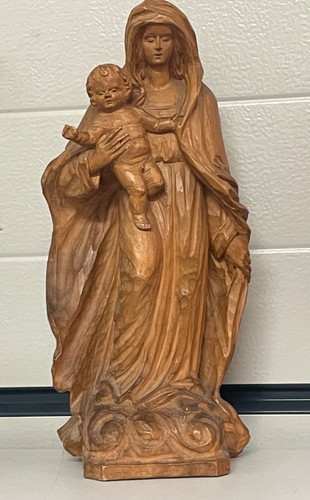 Holzfigur madonna kind - holzfigur,