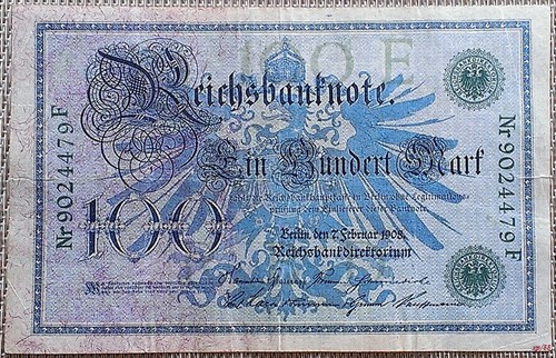 100 mark reichsbanknote - mark,