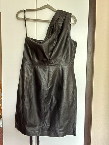 One shoulder lederkleid by - one,