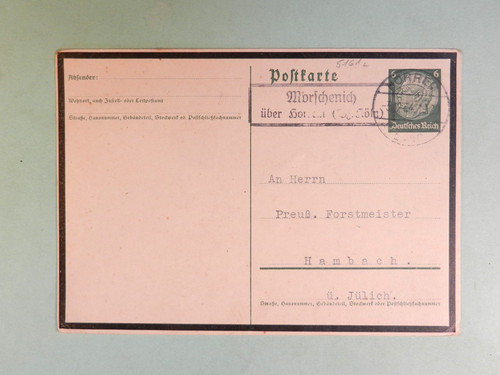 Reich ganzsache landpost - dt.,