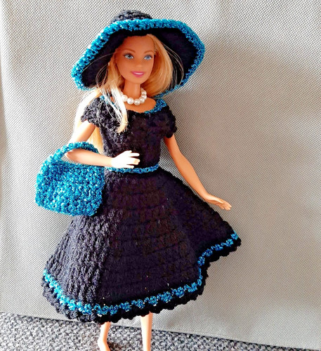 Barbie kleid schwarz - barbie, kleid,