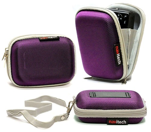 Navitech purple camera - purple, case