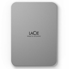 LaCie Mobile Drive V2 5TB externe Festplatte USB-C STLP5000400 in Moon Silver