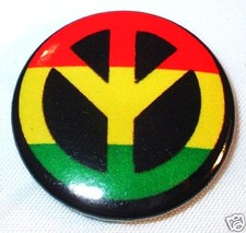 Button Pin Biker Rasta Reggae