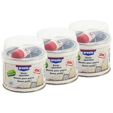Presto 2K Steinspachtel-Reperaturspachtel 3 X 250 g Styrolfrei Instandhaltung