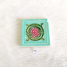 Antik Blumenmuster Architektur Möbel Fliesen Japan Alt Selten 7.6cm x CT181