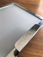 Balton kleine Schubladenfront 24 x 17,5 cm Chrom mit Milchglas Blende