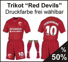 JAKO 14er Trikotsatz + Hose + Stutzen + Profibeflockung