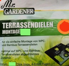 Terrassen Montage Clips WPC Und Bambus Bodendielen Montageclip 50 Stück