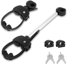 Lang Strap Rahmenhalter Alu für Fahrradträger E-Bikes Fahrrad Ø 25+30mm schwarz