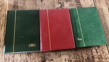 3 LEERE BRIEFMARKENALBEN