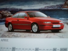 OPEL KALENDER 1992 mit Opel Omega/Corsa/Vectra/Kadett Cabr/Senator/Calibra/Astra