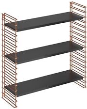 METALTEX 377608341 Bücherregal TOMADO mit 3 schwarzen Böden u. Seitengittern ...