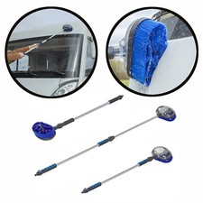 Alu Teleskop Waschbürste 191cm rotierend Autowaschbürste ausziehbar LKW PKW