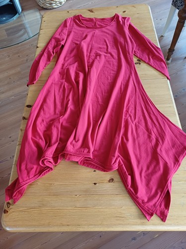 Shirt kleid rot - 46,