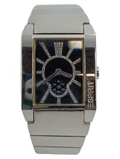Esprit Damenuhr Silber Strass