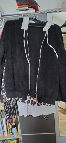 Damen teddy jacke - damen, Übergang