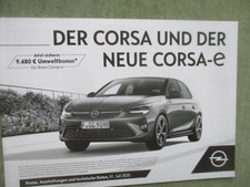 Opel Corsa F +Corsa-e