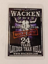 Wacken 2013 Pass WOA Patch Aufnäher ca. 8x11 cm Nr. 2965 Kutte Festival