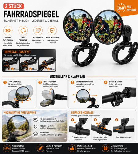 Fahrradspiegel stück - fahrradspiegel, 2