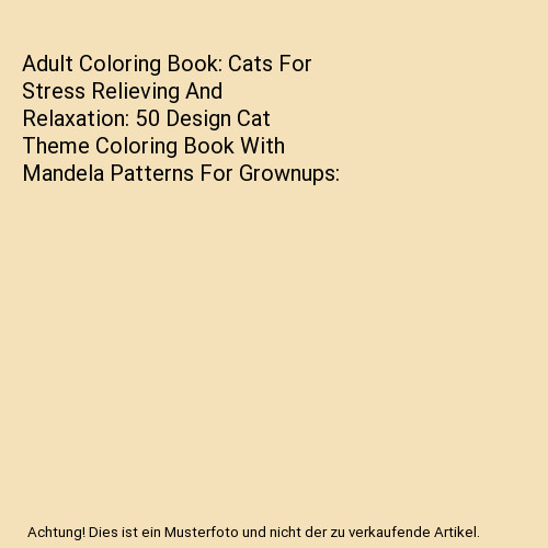 Adult coloring book cats for - cats,