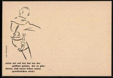 Wandervogel mit Messer am