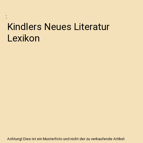 Kindlers neues literatur - kindlers,
