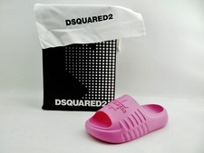 DSQUARED2 Badeschuhe Slides Pink Gummi Pantoletten Badesandalen Schuhe Gr.37 38