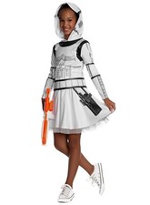 Star Wars - Stormtrooper Kostümkleid für Mädchen - Kapuzenkleid im Look Star