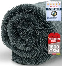IVALITY Saugstarkes Auto Trockentuch XXL 1400-1800GSM Twist Towel Mikrofasertuch