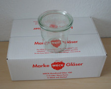 6 X 580ml. Weckgläser / Weckglas , Einmachgläser, Dekoglas mit Deckel