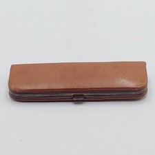 Vintage Braun Leder Etui für