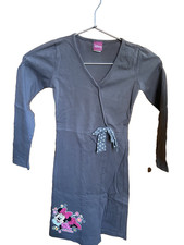 Süßes Original-Disney- Kleid Gr. 122/128, mausgrau mit  Minnie-Motiv