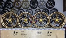 Original Ferrari 458 Speciale APERTA Kit Of  WHEELS Forged 20 Gold Brand New
