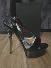 Neu 36 Stiletto Lack Leder