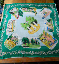 Vintage Bandana Halstuch Kopftuch Andenken Holland Niederlande 73/73 cm 50/60er