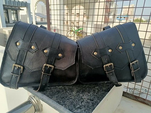 Leder motorrad kombitasche - leder,