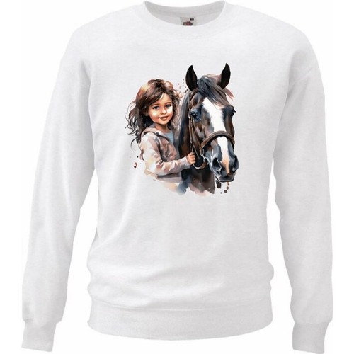 Sweatshirt sweater pferde - sweatshirt,