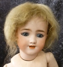 11"/28cm MOHAIRPERÜCKE FÜR ANTIKE PUPPE, PUPPENHAAR, PUPPENPERÜCKE FÜR VINTAGE PUPPE