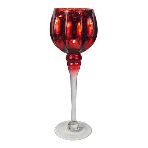 Glaskelch 30cm rot dekokelch - 30cm,
