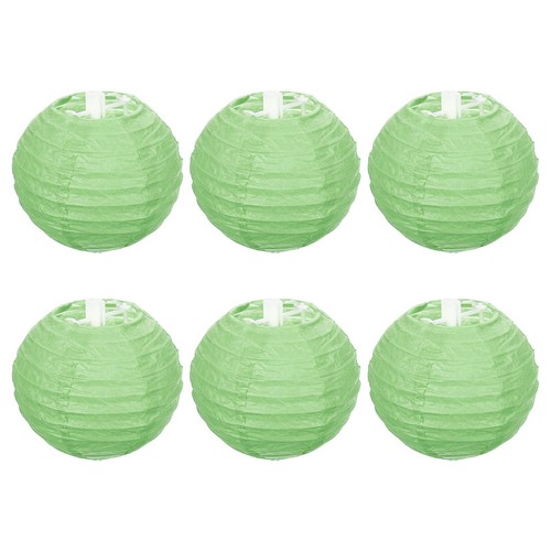 Papier laterne 6pack rund - laterne,
