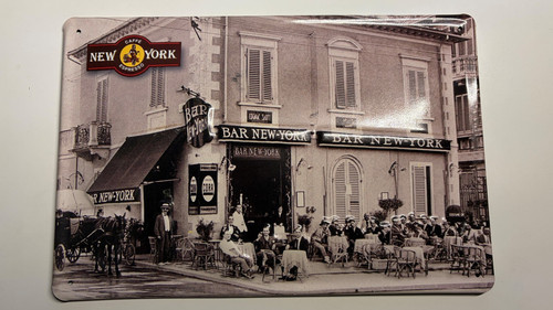 Metallschild caffè new - metallschild, „caffè