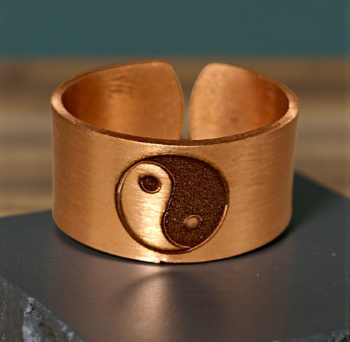 Yin yang kupferring - yin–yang, zen