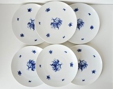 6 x Kuchenteller 19,2cm Rosenthal Romanze in blau Björn Wiinblad Teller Set