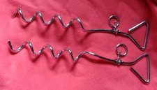 2 Schraubheringe sehr stabil mit Haltegriff und Öse für Zelte od Haustiere NEU