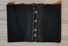 Nierengurt für Motorrad, Motorroller Gr. S schwarz Stretch mit Ösen zu schließen