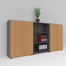 Büroschrankwand 240 cm breit