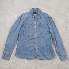 Vtg versace jeanshemd damen - jeanshemd,