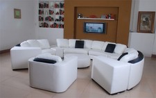Wohnlandschaft rund ecksofa - rund,