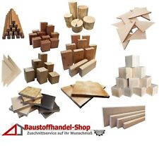 Bastelholz ab1€St Dreiecke Holzwürfel Klötzchen Sperrholz Holzbrettchen Rundholz
